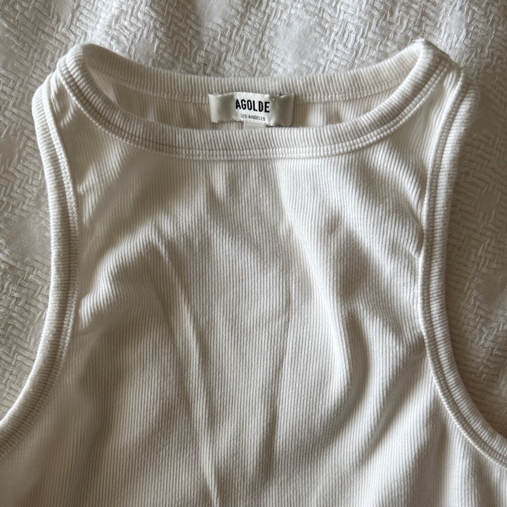 AGOLDE Women's White Tank Top